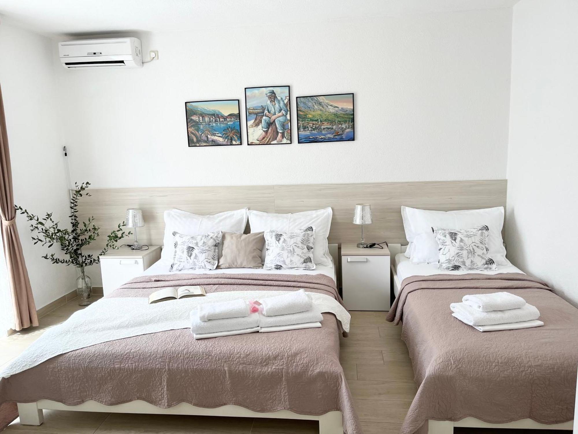 Apartments Irma Baška Voda Buitenkant foto